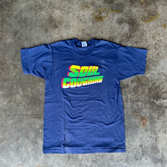 vintage rare soul coughing alternative rock band tee size large great condition